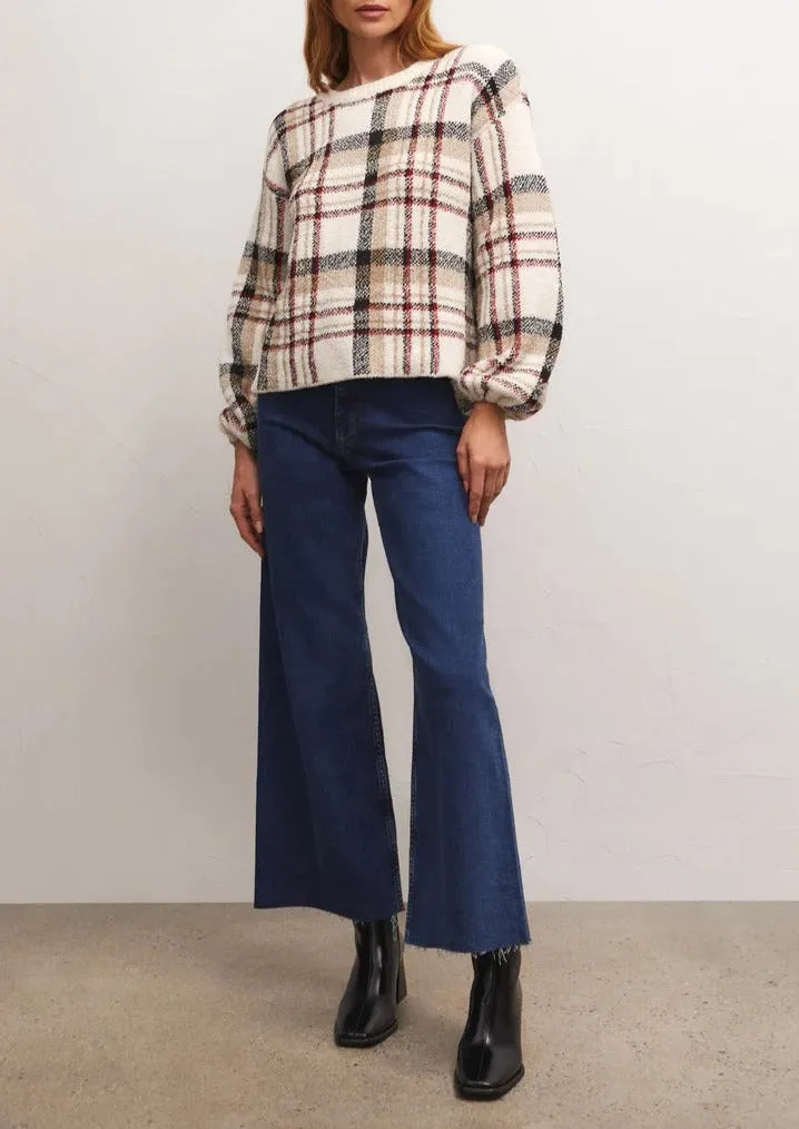 Solange Plaid Sweater