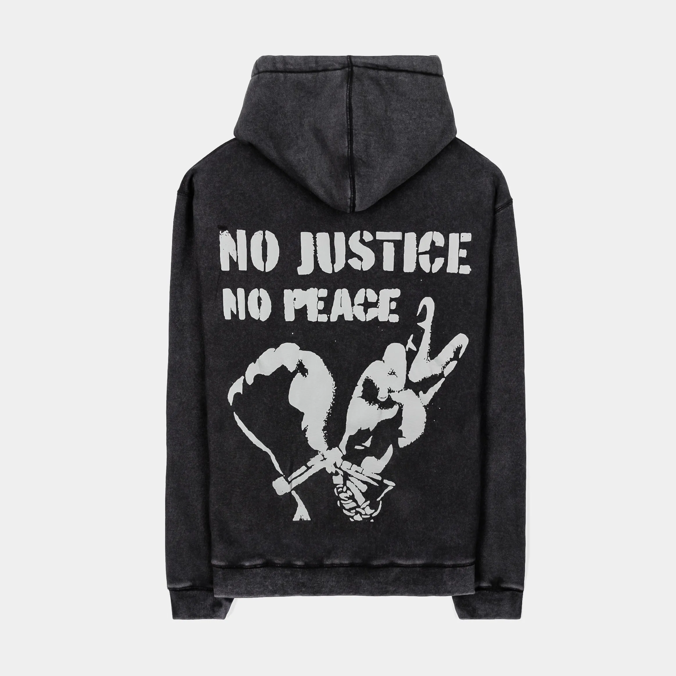 SP x Malcom X No Justice Pullover Mens Hoodie (Black)