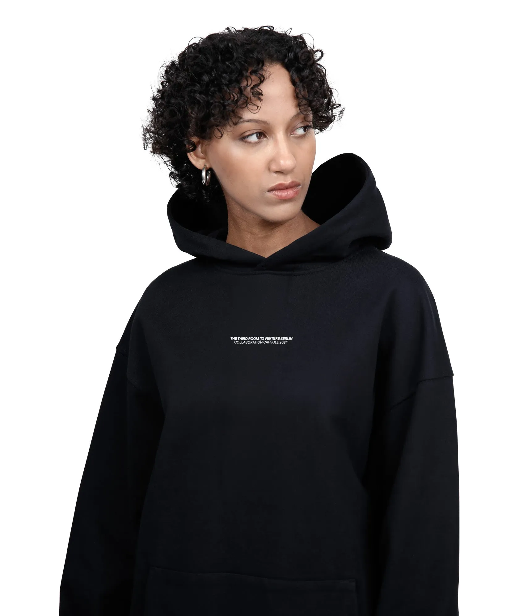 THE THIRD ROOM X VERTERE BERLIN SPIKES HOODIE - BLACK