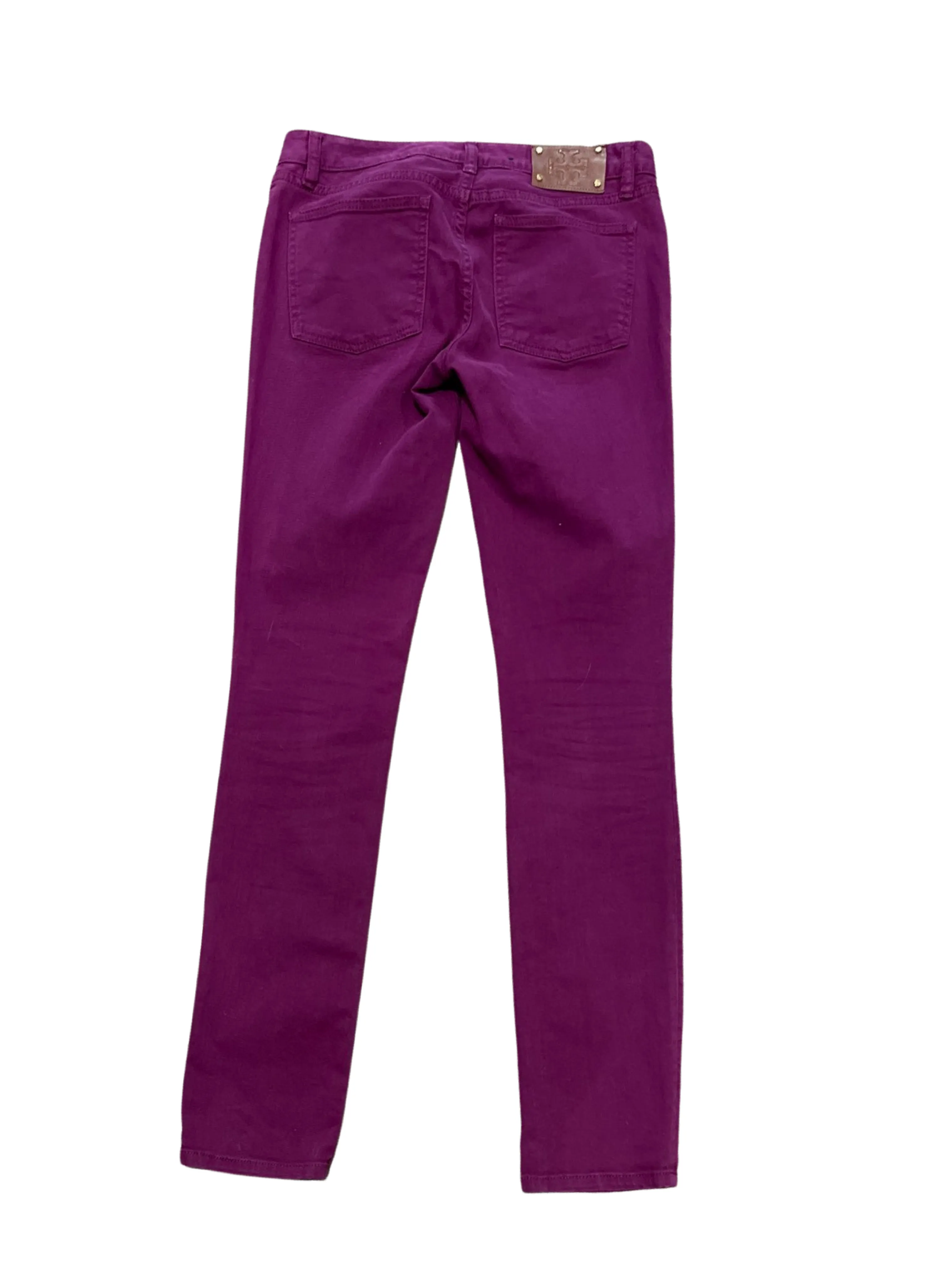 Tory Burch Burgundy Skinny Jeans