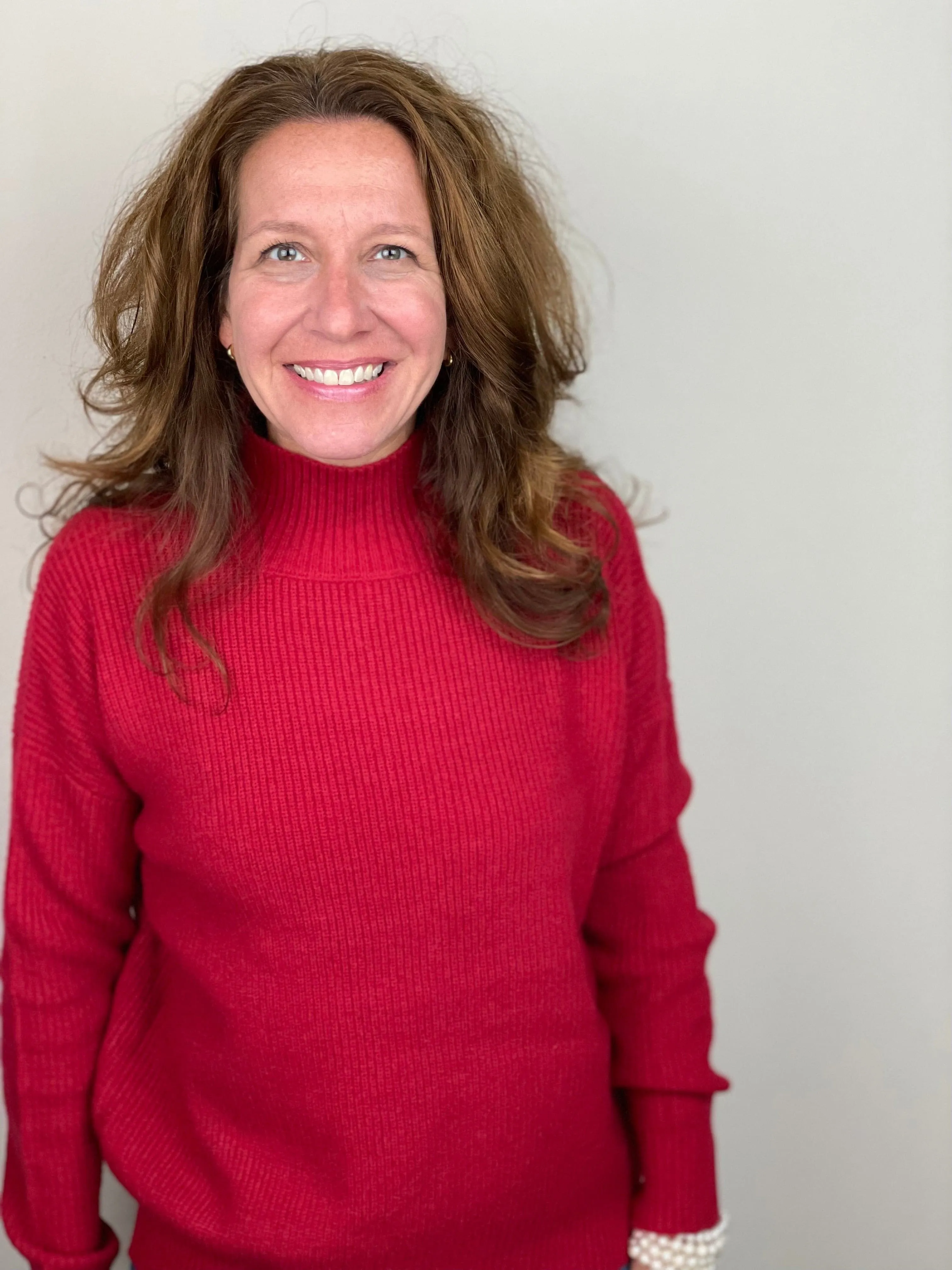 Turtleneck Sweater in Red