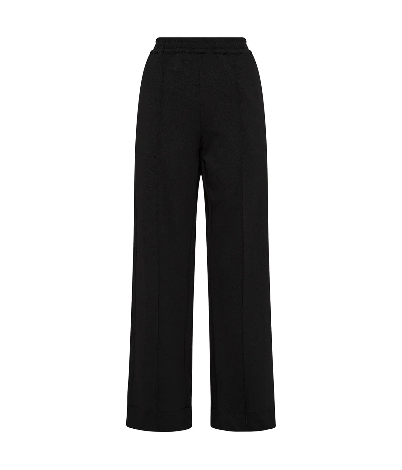 TWILL PINSTITCH DETAIL PANT- BLACK