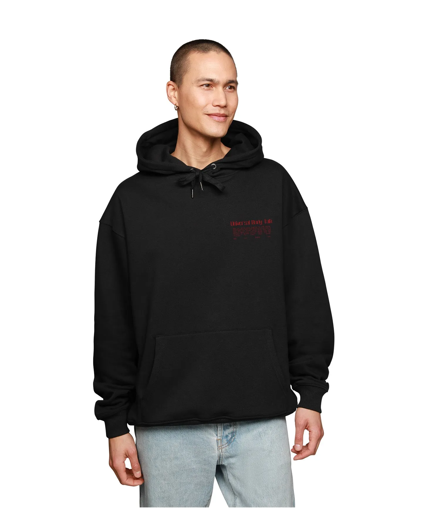 UNIVERSAL BODY TALK HOODIE - BLACK