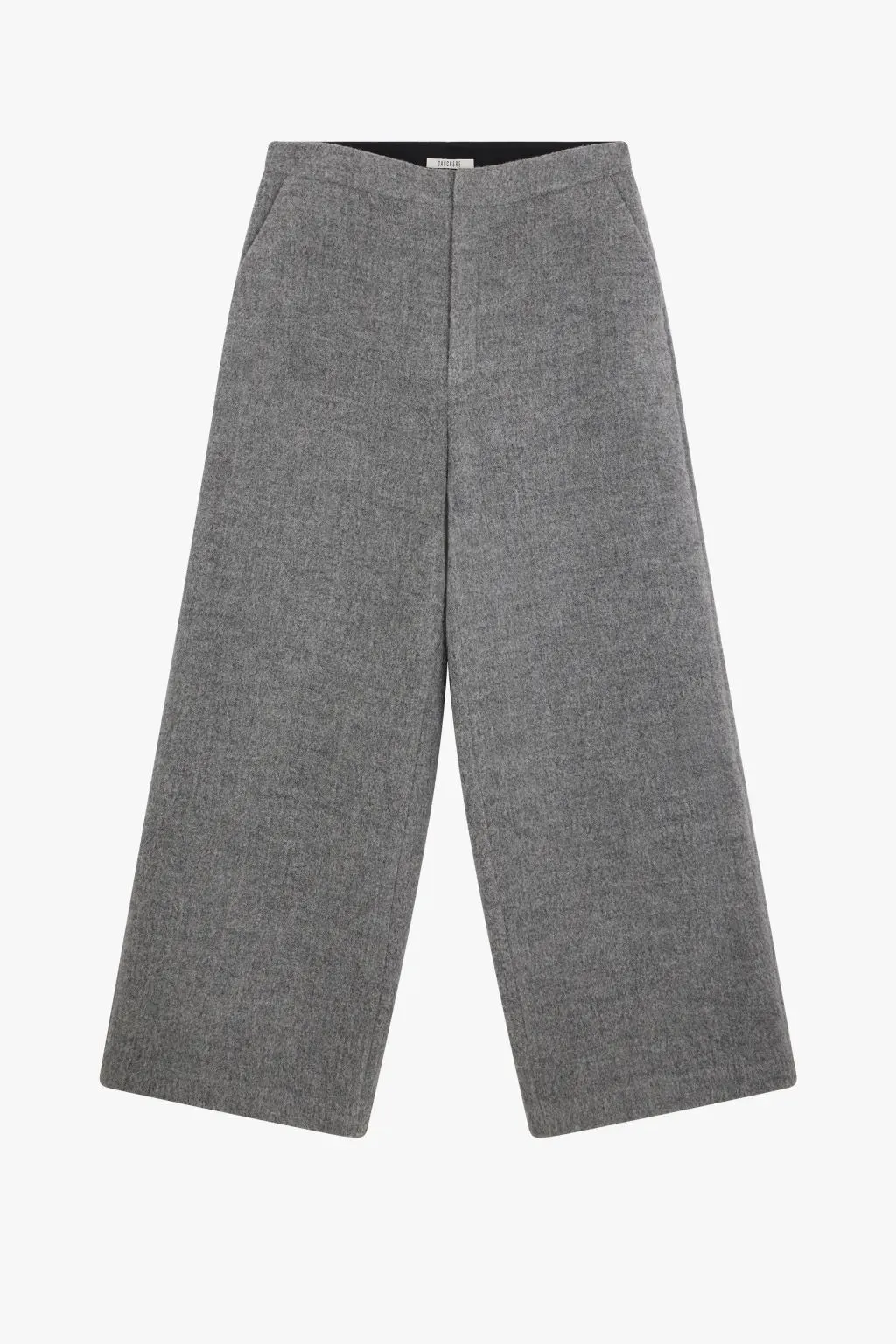 WOOL WIDE LEG PANTS